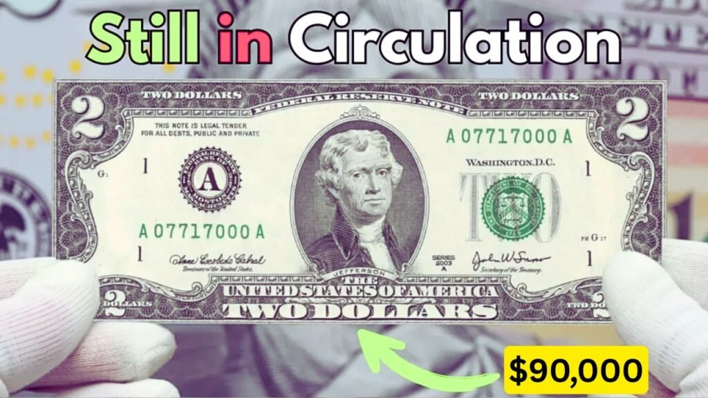 Check Your Bills: Rare $2 Note with Repeater Serial Could Be Worth $90,000